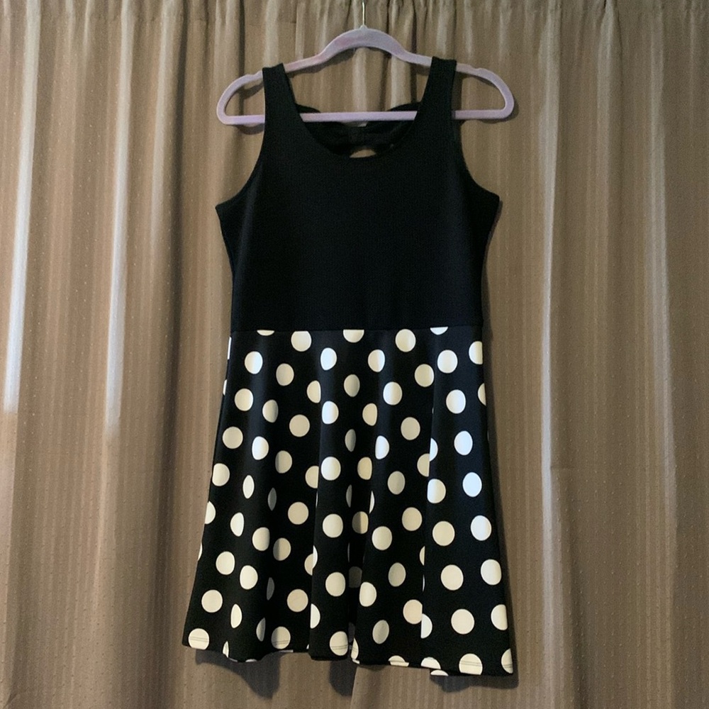 Girls Justice Polka Dot Dress with Bow Detail Size 20